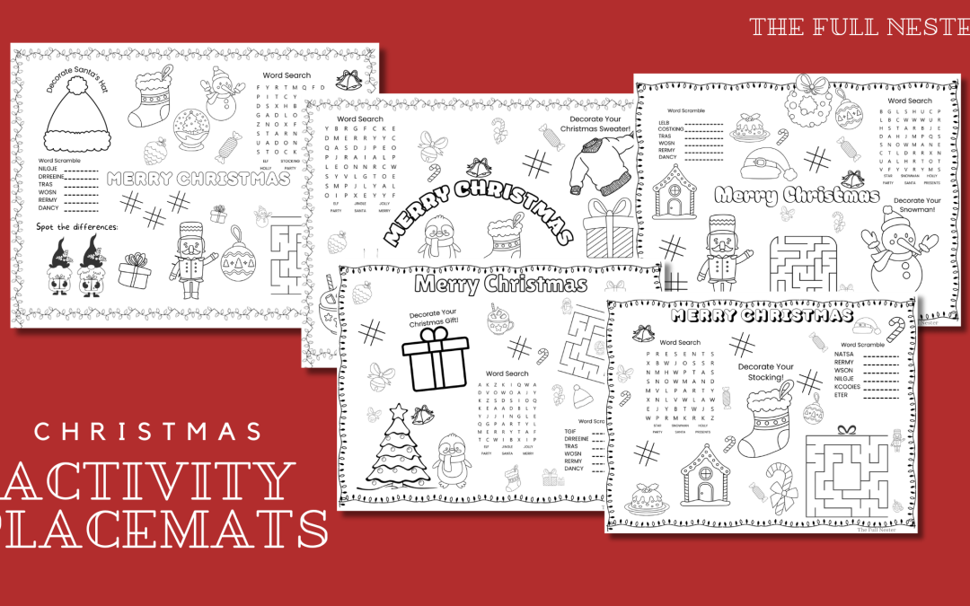 Christmas Activity Placemats