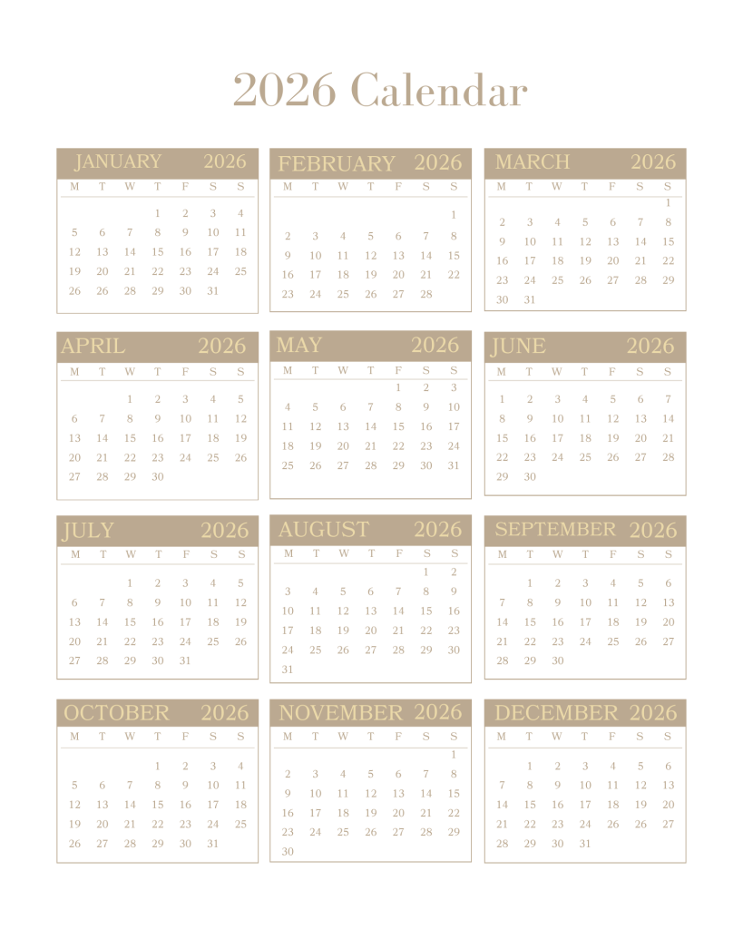 2026 Planner