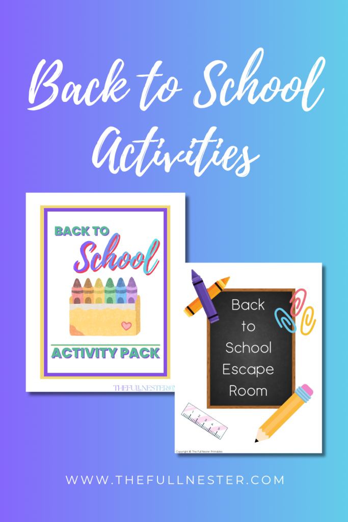 back to school activities